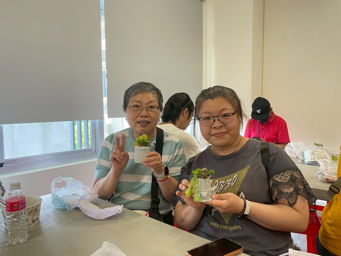 115/5/1長者開心展示完成之多肉植物作品